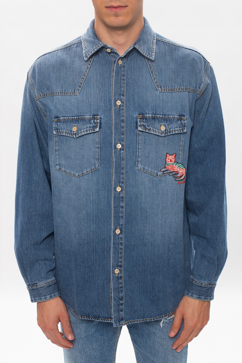 Gucci Denim jacket with patch